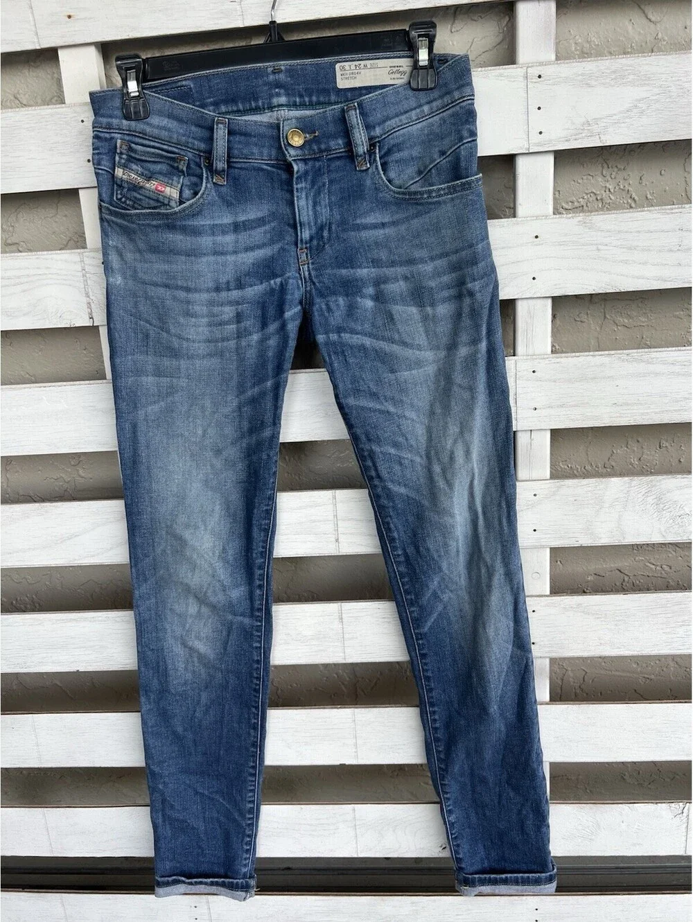 Diesel Getlegg Stretch Slim Skinny Jeans Women's Size W28xL30 Blue.